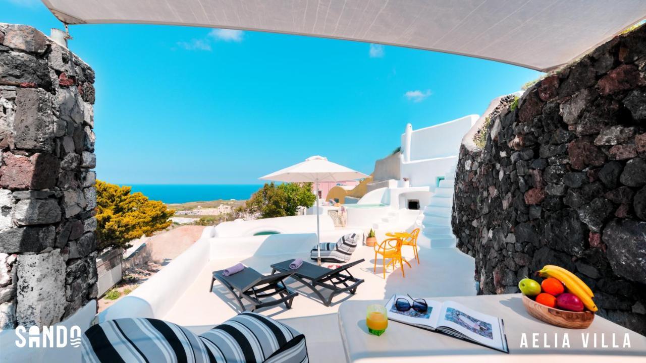 Sando Traditional Cave Villas With Jacuzzi And Sea View Vourvoúlos Zewnętrze zdjęcie