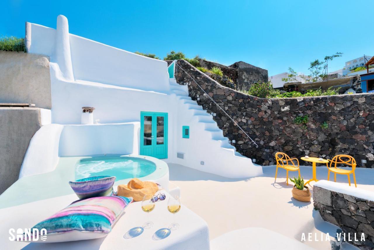 Sando Traditional Cave Villas With Jacuzzi And Sea View Vourvoúlos Zewnętrze zdjęcie