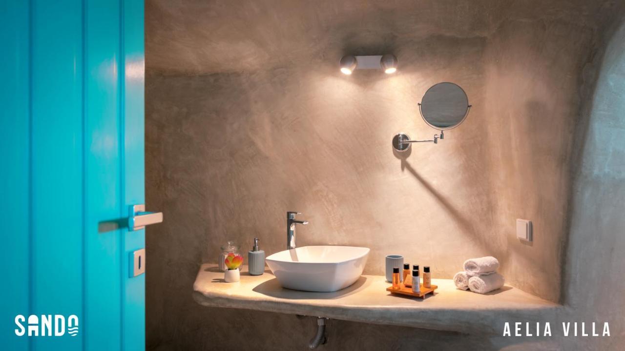 Sando Traditional Cave Villas With Jacuzzi And Sea View Vourvoúlos Zewnętrze zdjęcie