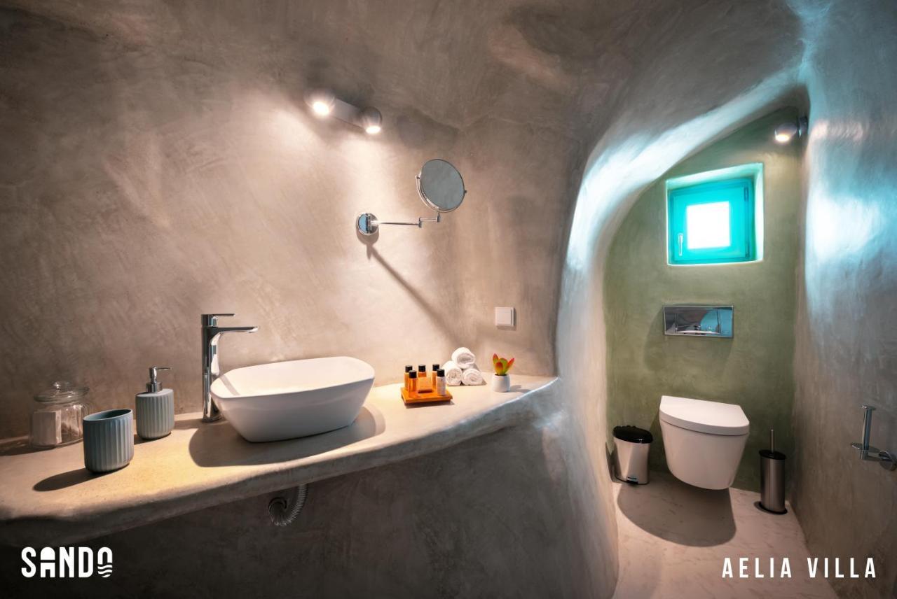Sando Traditional Cave Villas With Jacuzzi And Sea View Vourvoúlos Zewnętrze zdjęcie