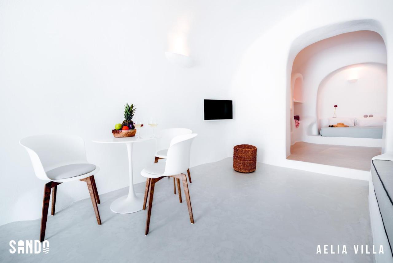 Sando Traditional Cave Villas With Jacuzzi And Sea View Vourvoúlos Zewnętrze zdjęcie