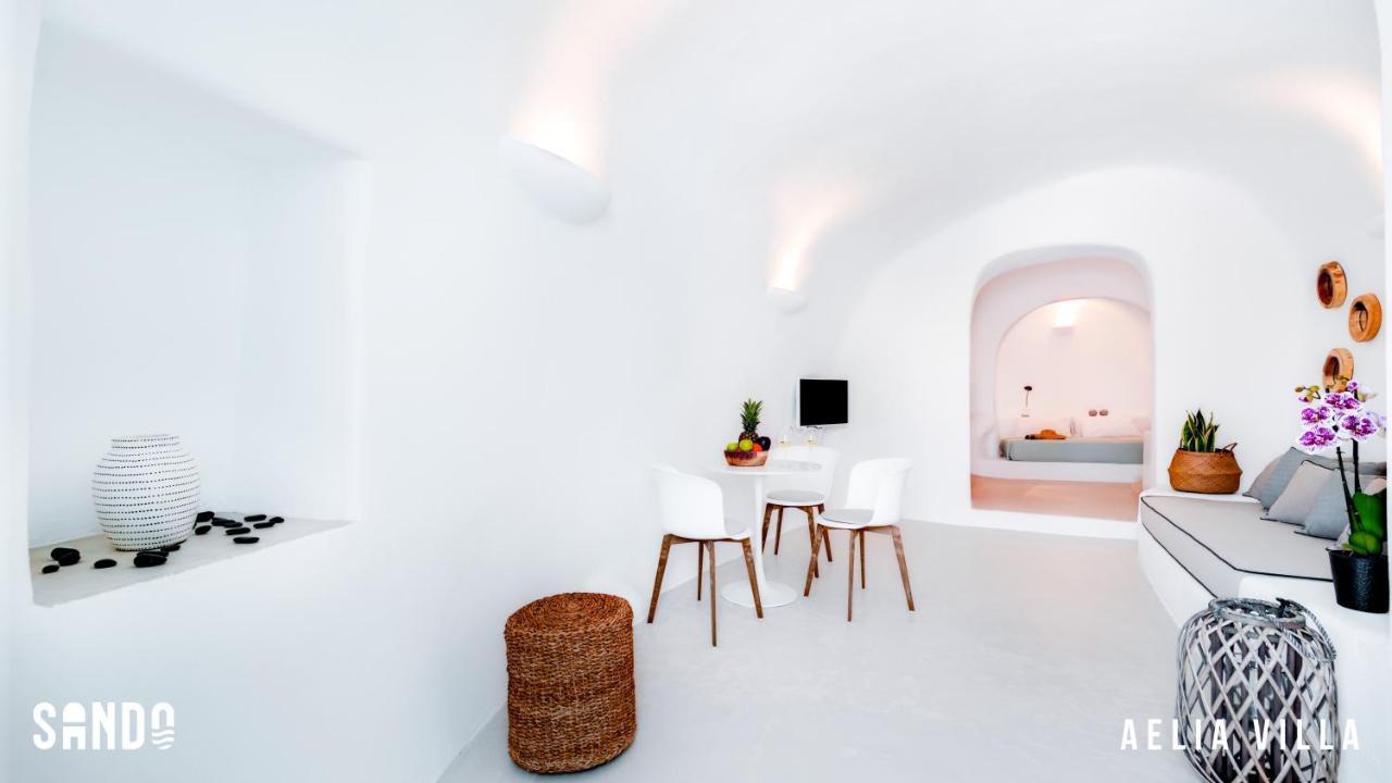 Sando Traditional Cave Villas With Jacuzzi And Sea View Vourvoúlos Zewnętrze zdjęcie